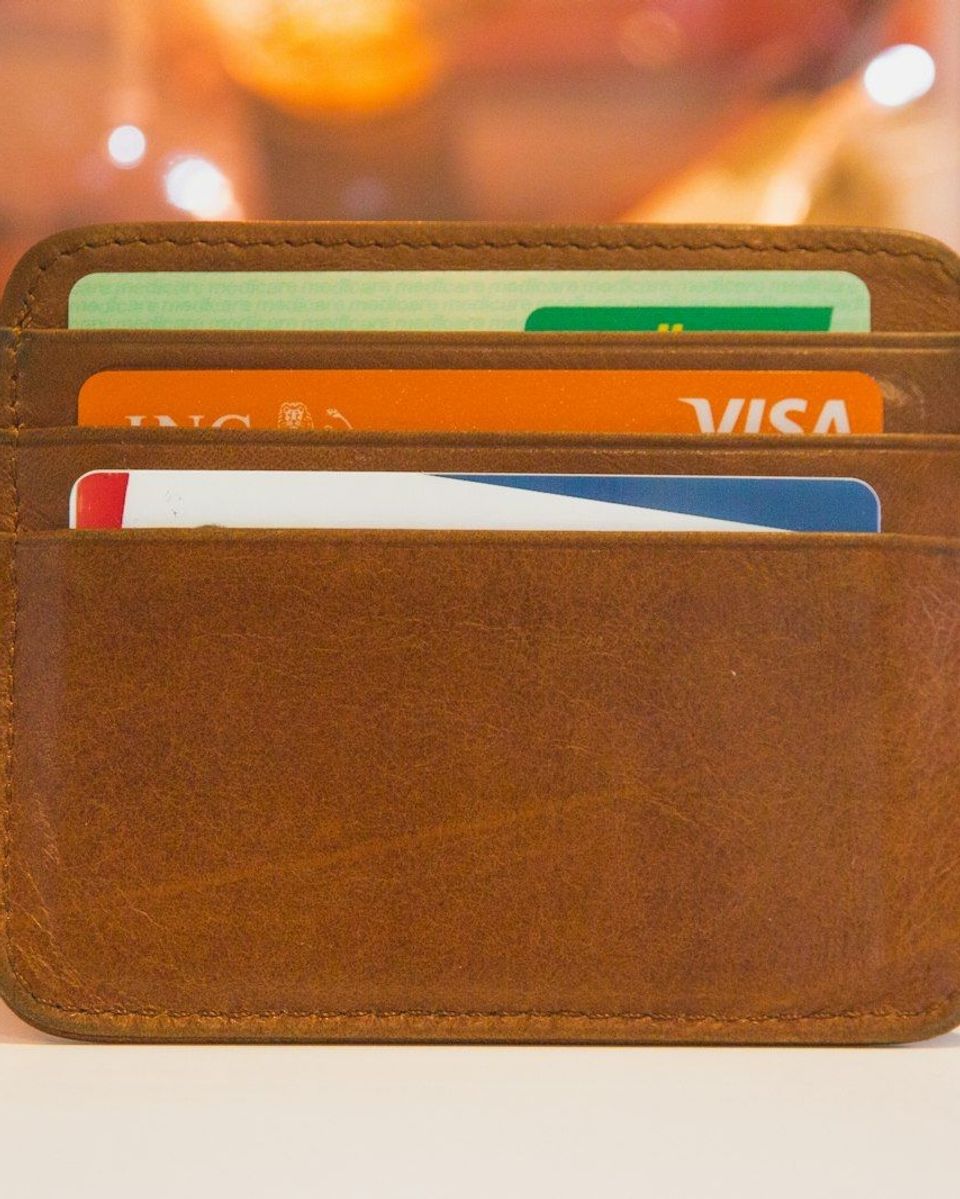 A simple brown leather wallet